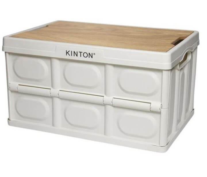 현재 판매 1위 제품인 킨톤 밀키 트렁크 정리함 캠핑 폴딩 박스 사진